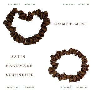 Comet Mini Satin Scrunchie